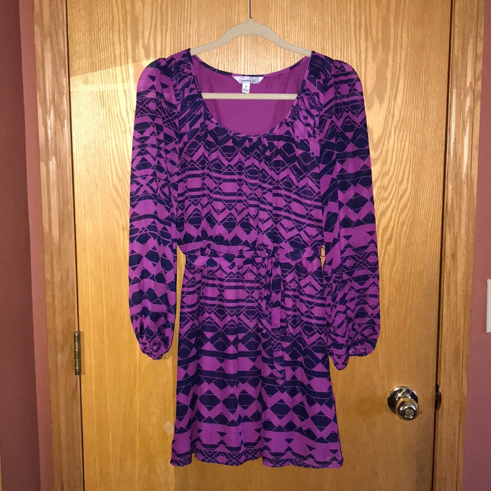 Aztec Print Dress